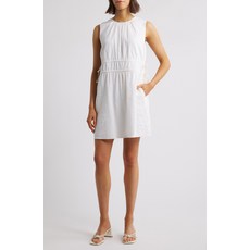 찰스헨리 Charles Henry 찰스 헨리 드로스트링 허리 리넨 블렌드 미니드레스 1986135