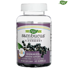 [구미젤리 60개] 네이처스웨이 키즈 삼부커스 앨더베리 구미젤리, 1개, 60정