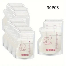 30/60 팩 250ml BPA 프리 우유 보관 가방 간편한 수유를 위한 안전한 모유 및 이유식 냉동고, 30PCS