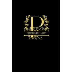 프로베이트 법률 아름다운 모노그램 편지 디자인 커버 300페이지 빈 저널 메모 작성 및 저널링에 이상적 변호사와 법학도에게 이상적입니다, 프로베이트 법률 아름다운 모노그램 편지 디자인 커버 3