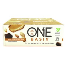 Onebasix 蛋白棒花生醬巧克力塊 12 包, 1個, 720克