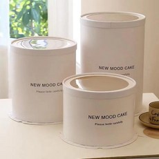 투명박스 포장 선물 케이크상자 30개입 원형박스 대형, 1개, 라운드 퓨어화이트 창문 포함