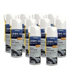 영일 스프레이 그리스 420ml 윤활 그리스 스프레이 (자동차/공구용), 10개