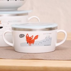 이유볼 스토리 뚜껑그릇 스텐 스텐그릇 유아식기 그릇볼 유아용볼 혼합 이유식그릇 유아용대접 스텐대접, 본상품