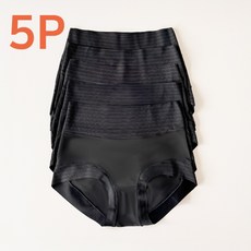 메가잇템 세상 진짜 편한 여성 하이웨스트 노라인 면 팬티 5P