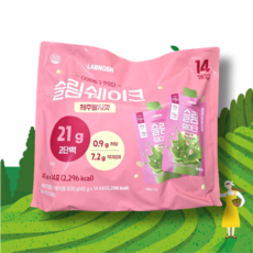 랩노쉬 슬림쉐이크 제주말차, 45g, 14개