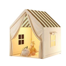 兒童室內帳篷 房屋型設計 寬大空間, 米黃色, 1個
