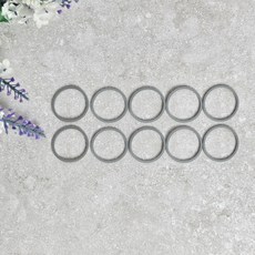 노스클린 업 콧물 흡입기 부속품 패드, 10개, 회색 고무링