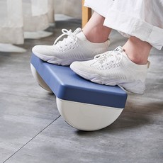 Sparxio 사무실 책상 다용도 발받침대 자세 조정 발받침, 원형파란색