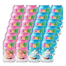 [더음료]해태 코코팜 340ml 피치핑크 + 화이트 혼합 24개