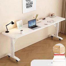 높이조절 이동식 책상 침대용 컴퓨터 테이블 가정용 작업대, 5_화이트프레임/화이트보드/업그레이드원목