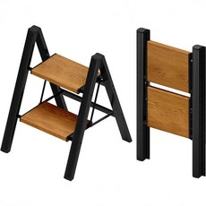 가정용 접이식 사다리 2단 안전 발판 사다리 A형 알루미늄 접이식 사다리, 1개