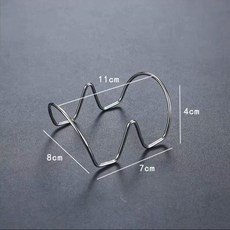집게 타코 칩 바구니 메이커 U자형 몰드 만드는 4격자, AC. 2개 그리드 U자형 타코 랙