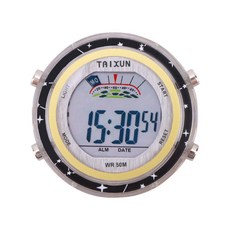 台灣發貨 時鐘 車用必備品車用電子錶車用防水電子錶機車電瓶車防水夜光電子錶, 圓形黑色【防水+精準走時+夜光, 1個