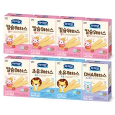 일동후디스 아이얌 웨하스 8개 혼합, 36g, 1세트, 우유2 + 요구르트1 + 딸기5