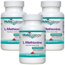 NutriCology L-蛋胺酸素食膠囊, 100顆, 3個