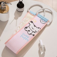 家用搓澡巾浴室洗澡搓泥磨砂紋加大浴花雙面加寬下泥洗澡搓澡巾, 1個, 1個裝, 斑點小狗:如图