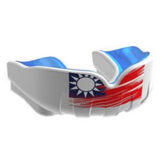 U Sport 北極星運動牙套 護齒套 國旗版 - 拳擊格鬥專業護具, 白藍國旗, 1個