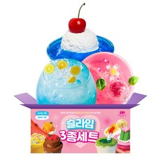 크림소다+블루레몬에이드+벚꽃수 슬라임 3종 세트 (총 350ml), 1개