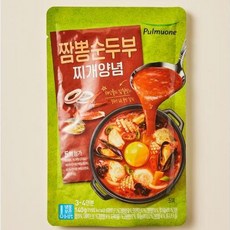 풀무원 짬뽕 순두부 찌개 양념, 4개, 140g