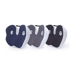 의자용 메모리폼 통풍 쿠션 두꺼운 좌방석 장시간 업무 편안한 착석감, 1개, 블랙