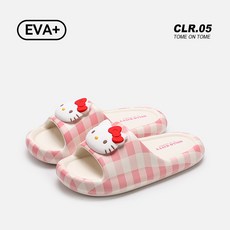 Lris 귀여운 캐릭터 슬리퍼 여성 여름 실내화 EVA 미끄럼방지 일자 슬리퍼