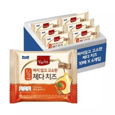 [보리보리/상하치즈]상하치즈 짜지않고 고소한치즈 180G 10매 6팩(총 60매), 60매
