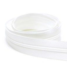나일론지퍼 3호 (코일지퍼) 흰색 - 1마(약90cm), 1개