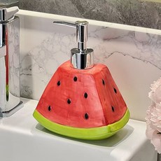 수박모양 주방 싱크대 욕실 핸드위시 리필펌프용기, 1개, 수박색상
