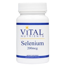 ViTAL NUTRIENTS 無麩質無糖硒補充素食膠囊 200mcg, 1個, 90顆