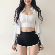 바디프리즘 필라테스 헬스 요가 레쉬가드 집업