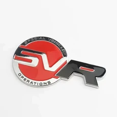 랜드로버 레인지로버 스포츠 스티커 액세서리용 메탈 블랙 레드 로고 엠블럼 자동차 트렁크 배지 데칼 3D 494 L494 SVR SVR, Chrome Red Black /, 상세설명참조, 상세설명참조