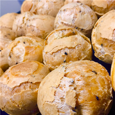 [숲베이커리] 1+1 깨찰빵 2개입 고소한 식사대용 사무실간식 회사간식 다이어트빵, 25g