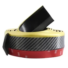 자동차 범용 앞 범퍼 립 보호대 탄소 섬유 충돌 및 긁힘 방지 액세서리, 05 Carbon fiber 04
