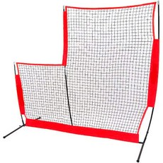 棒球網 打擊網 棒球壘球訓練網 便攜式訓練器 戶外款 折叠式 易安裝 棒球打擊網擋網訓練網平面壘球網軟硬式棒球投手投球好, L型擋網 2.1x2.1米, 1個