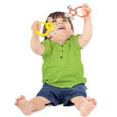 유아손잡이 링징글벨 악기 소리놀이 리듬감각 장난감