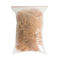 먼지 없는 코코넛 섬유 작은 애완 동물 둥지 건물 정원 화분 화분용 부드러운 섬유, 01 Brown, 01 100g