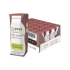 상하목장 유기농 코코아 우유, 125ml, 24개