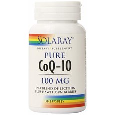 Solaray 輔酶Q10膠囊 100mg, 30顆, 1罐