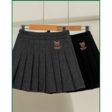 엣지랜드입학.졸업.결혼식모직베어플리츠스커트