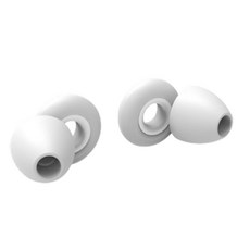 수면 귀마개 소음 차단 수영 작업 공부 실리콘 이어플러그 화이트, 1세트, 1쌍