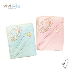 Vivibaby 歡樂園嬰兒包巾 純棉吸濕透氣 柔軟親膚 MIT台灣製造 0-6個月新生兒適用