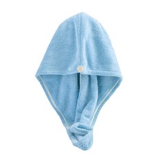 토비 드라이 헤어타월 머리수건, 블루(원형), 5개입