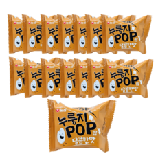 궁금한공작소 누룽지팝 달콤한맛 개별포장 15개, 1개