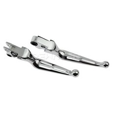 오토바이 브레이크 레버 클러치 할리 XL883 XL1200 96 03 투어링 로드 일렉트라 스트리트 다이나 소프, Chrome handle lever, 1) Chrome handle lever