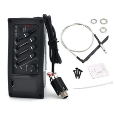 미웨이어 4/5 밴드 기타 픽업 EQ 이퀄라이저 피에조 LCD 디스플레이 튜닝 기능 프리앰프, 02 4 Bands