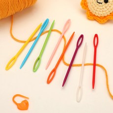 [공장직영] 국내생산 안전바늘 플라스틱 돗바늘 유아용 DIY 뜨개질 손바느질 부자재, 1세트