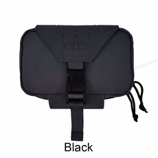 전술 레이더 응급 처치 벨트 마운트 립 어웨이 의료 파우치 NIR MCTP 트로픽 카모 TR103, 01 Black, 1개
