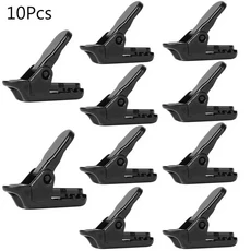 50개 어닝 클램프 타프 클립 스냅 행거 텐트 캠핑 생존 조임 도구 야외 캠핑 하이킹 캠핑 장비 도매, 02 10pcs