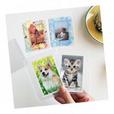 투명 카드케이스 포토카드 보관함 탑로더 꾸미기 스티커 데코 액세서리, 1개, 상세페이지 참조, 2홀로시트지25p-하트